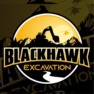 Black Hawk Excavation Logo
